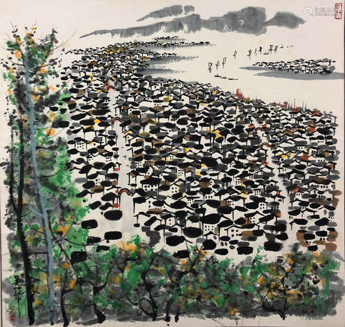 A Chinese Painting, Wu Guanzhong Mark