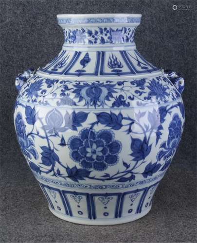 A Chinese Blue and White Porcelain Vase