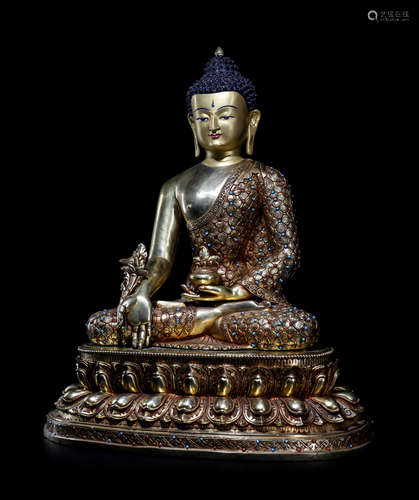 A Chinese Gilt Bronze Figure of Buddha