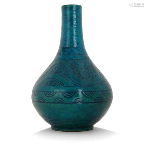 ÉMILE LENOBLE (1876 1940) Grand vase balustre en g…