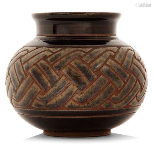 ÉMILE LENOBLE (1876 1940) Vase sphérique aplati en…
