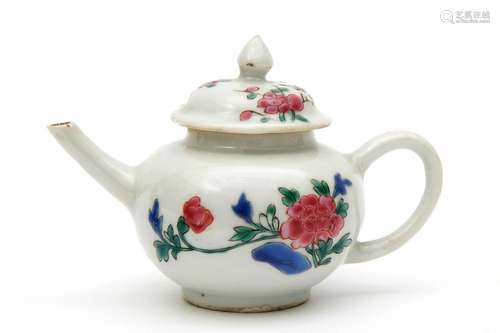 A Chinese famille rose miniature teapot 18th. Cent…