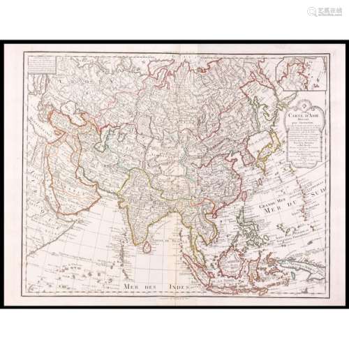 Chine, Carte d'Asie, carte géographique de l'Asie …