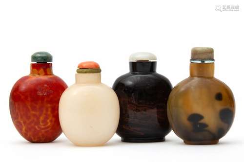 Four Chinese snuff bottles 19/20th. Century, China…