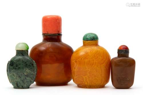 Four Chinese snuff bottles 19/20th. Century, China…