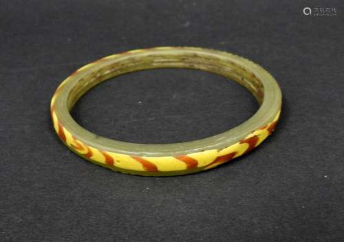 Bracelet.Pâte de verre polychrome.Période des Croi…