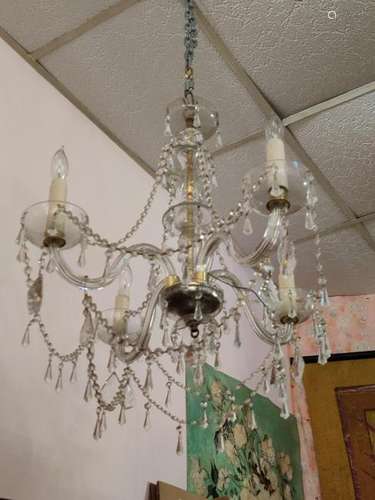 4 Lights Bohemian Crystal Chandelier