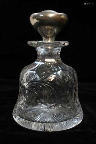 Glass Perfumer w Silver Stopper