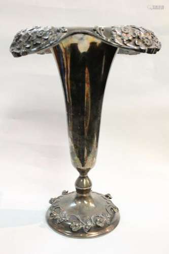 Silver Plate Flower Vase