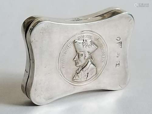 Rare1839 Russian Silver King of Prussia Box