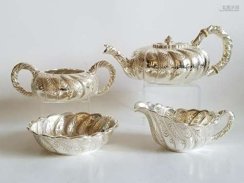 Fine 19C Sterling Silver Gorham Tea Set