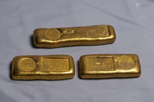 Three Chinese Ingots