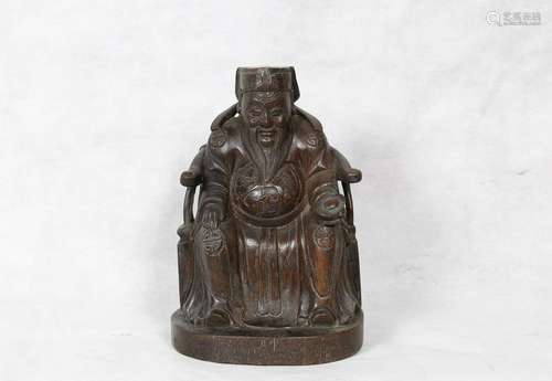 Republican Chinese Chengxiang Wood Carved Buddha