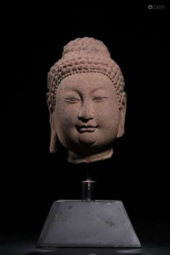 Ming Chinese Stone Buddha Head