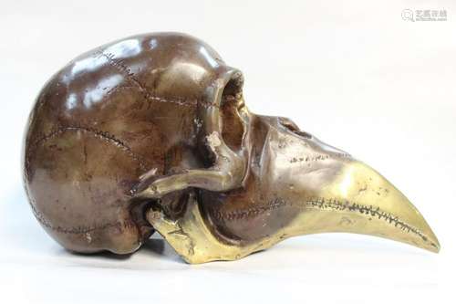 Bronze Skull Head