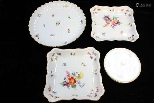 4 Mession Porcelain Plates