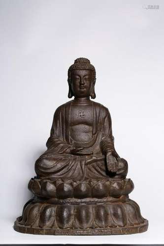 Qing Chinese Metal Buddha