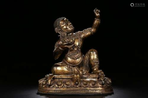 Ming Chinese Gilt Bronze Buddha