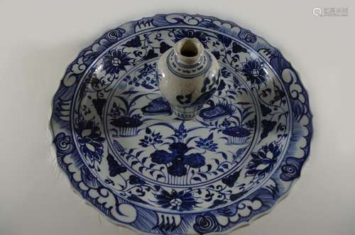 Large Chinese Blue&White Porcelain Charger&Vase