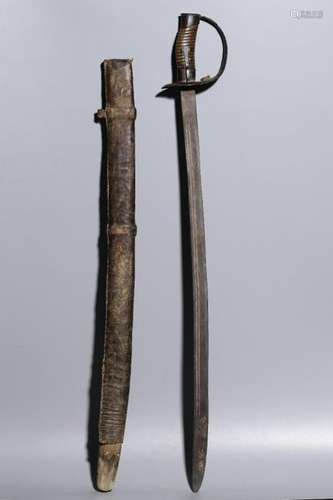 Qing Chinese Sword w Scabbard