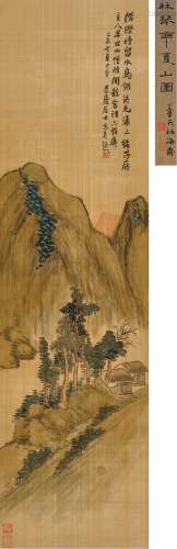 林纾（1852～1924） 己未（1919年）作 溪光漾上绿莎厅 立轴 设色绢本