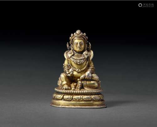 明早中期（十五世纪至十六世纪前半） 银鎏金黄财神