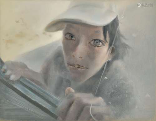 宋琨（b.1977） 2005年作 他在窗外 油画 布面