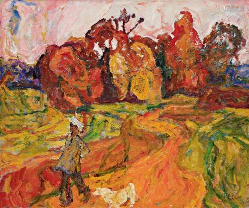 罗尔纯（1930～2015） 秋日 油画 布面