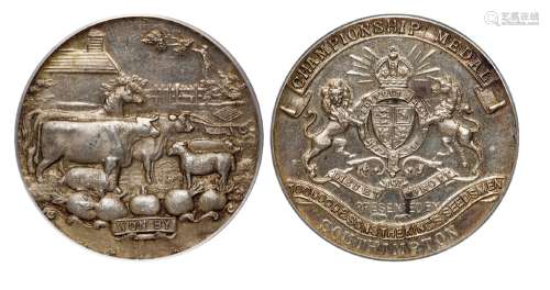 英国南安普敦图古德父子皇家种子供应商纪念银章一枚