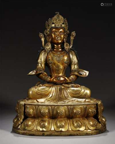 Gilt Bronze Buddha Statue