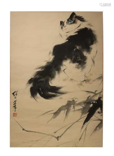 Liu Jixuan, A Cat Painting