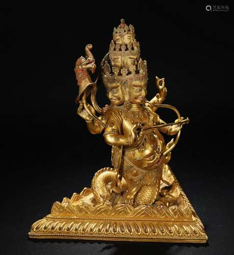 Gilt Bronze Buddha