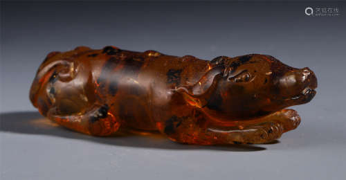 CHINESE AGATE BEAST TABLE ITEM