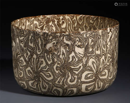 CHINESE PORCELAIN TWISTED GLAZE BOWL