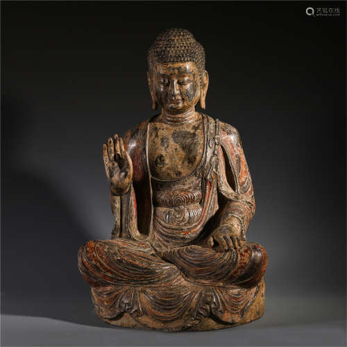 CHINESE BLACK STONE SEATED SAKAYMUNI SONG DYNASTY PROVENANCE: FROM THE COLLECTION OF CHRISTINE LATTY (1899-1981)
