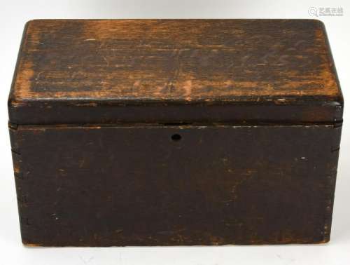 Antique Wooden Storage Chest / Trunk