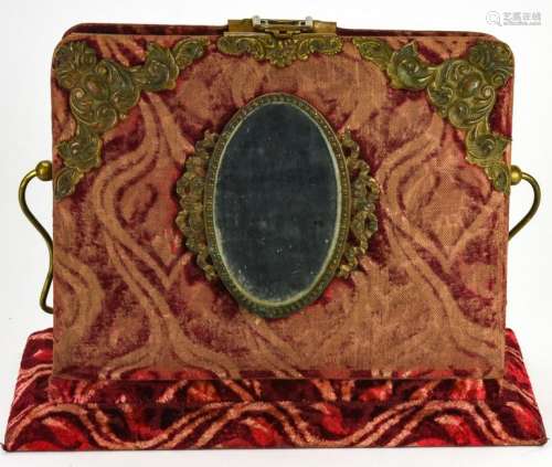 Antique Victorian Velvet Photo Album Stand