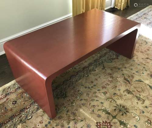 Contemporary Lacquer Parsons Style Coffee Table
