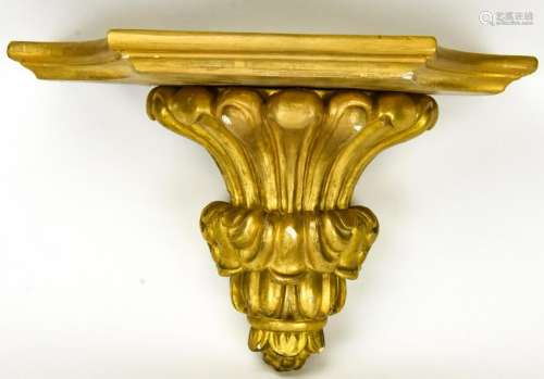 Large Italian Baroque Style Gilt Wall Bracket