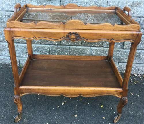 French Provencal Style Tea or Bar Cart