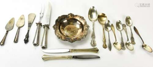 Assortment of Sterling and Silver Plate Items