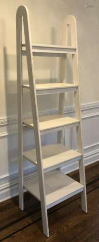 Ladder Style Shelving Unit in White