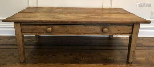 Antique Pine One Drawer Coffee Table