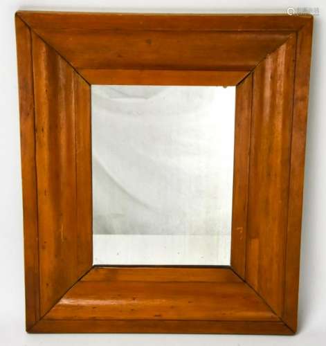 Antique Ogee Maple Carved Mirror