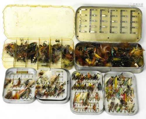 Collection Vintage Hand Made Fly Fishing Lures