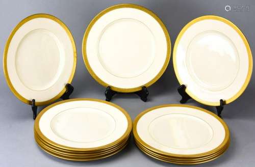 Lenox China Ivory Dinner Plates Ovington Bros. NY