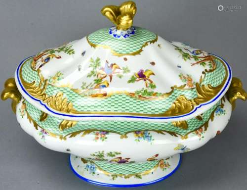 Sevres Hand Painted French Porcelain Tureen
