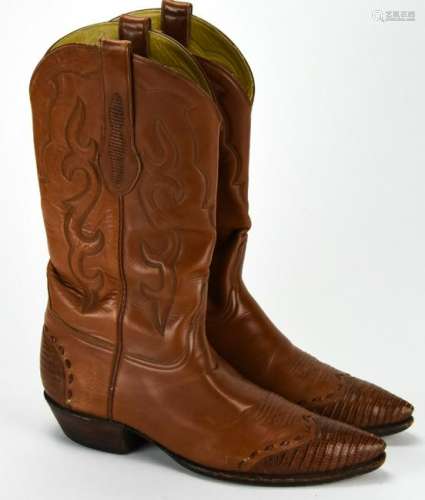 Men's Custom Leather &  Alligator Cowboy Boots