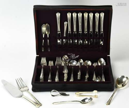 Holmes and Edwards Silver Plate Flatware Set