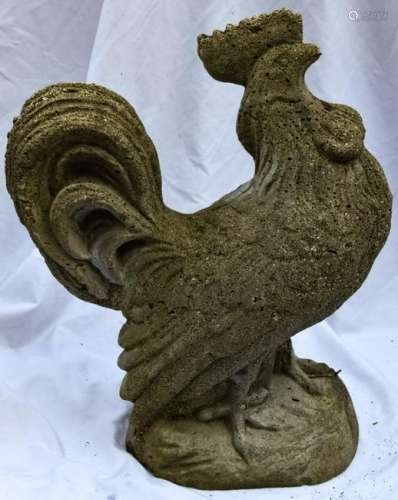 Cast Stone Garden Statue of Rooster